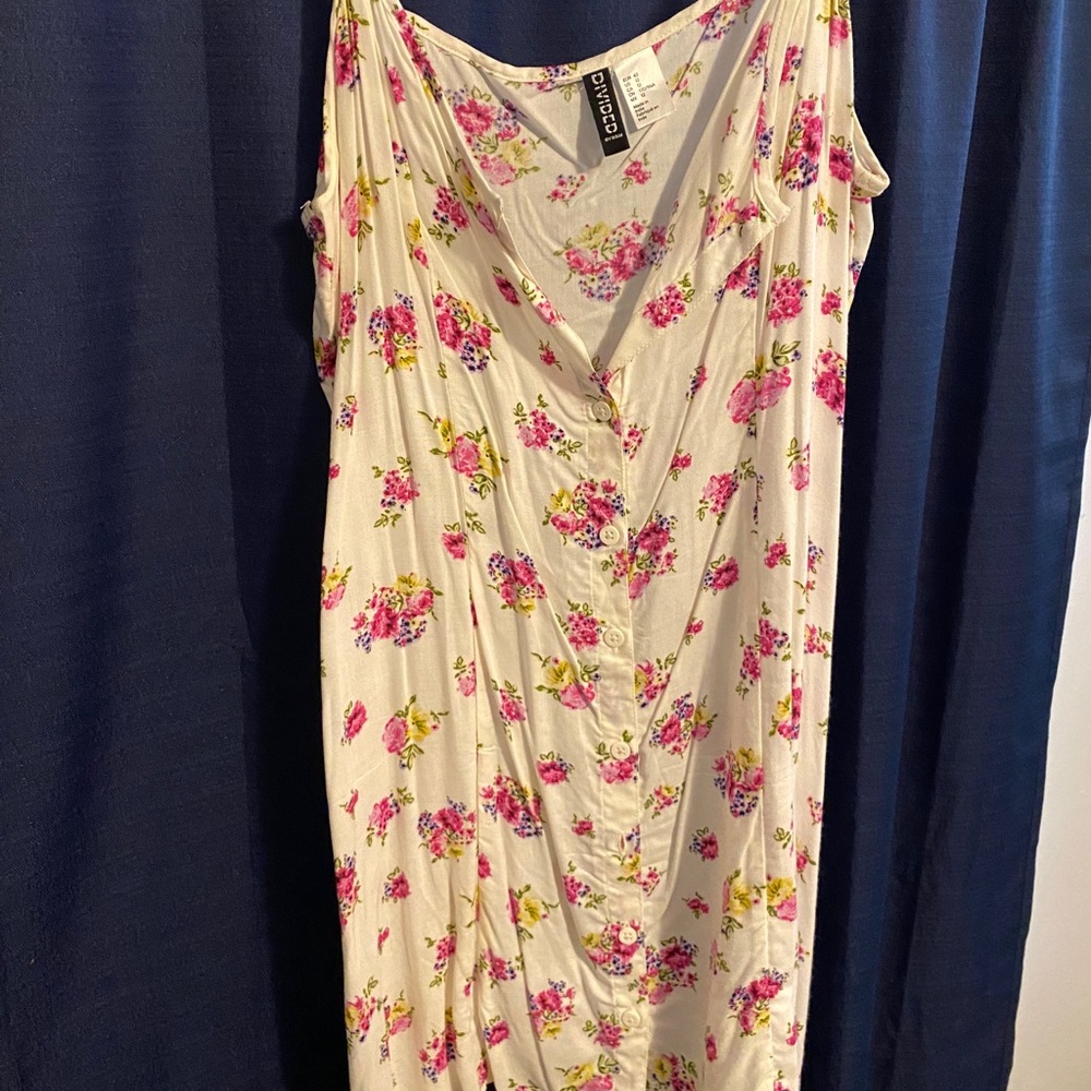 Floral shirt dress